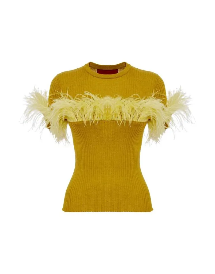 High Kick Tee Lime Women La Double J Knitwear High Kick Tee Lime Women La Double J Knitwear