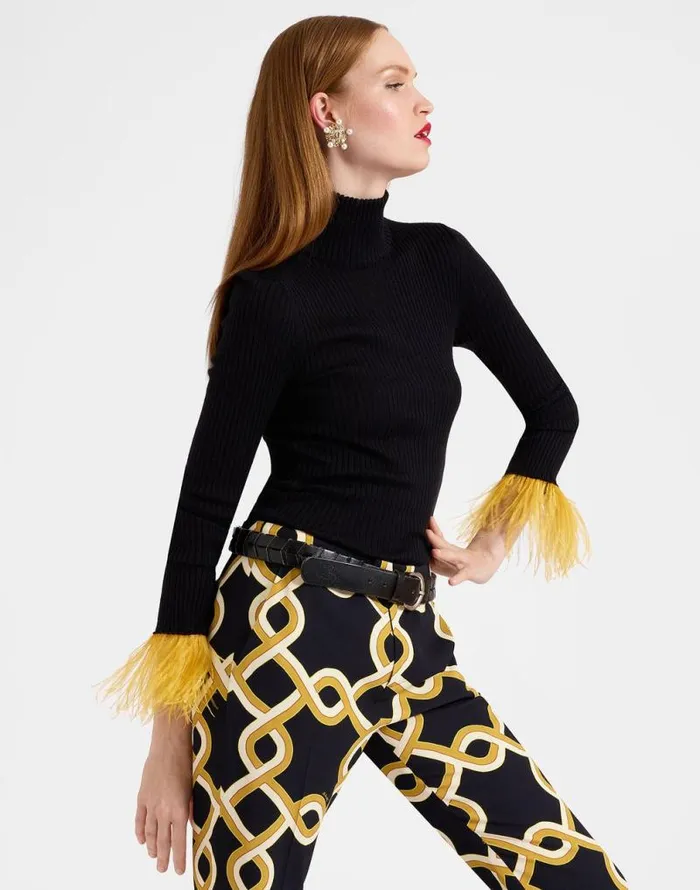 High Kick Top Black Women La Double J Knitwear