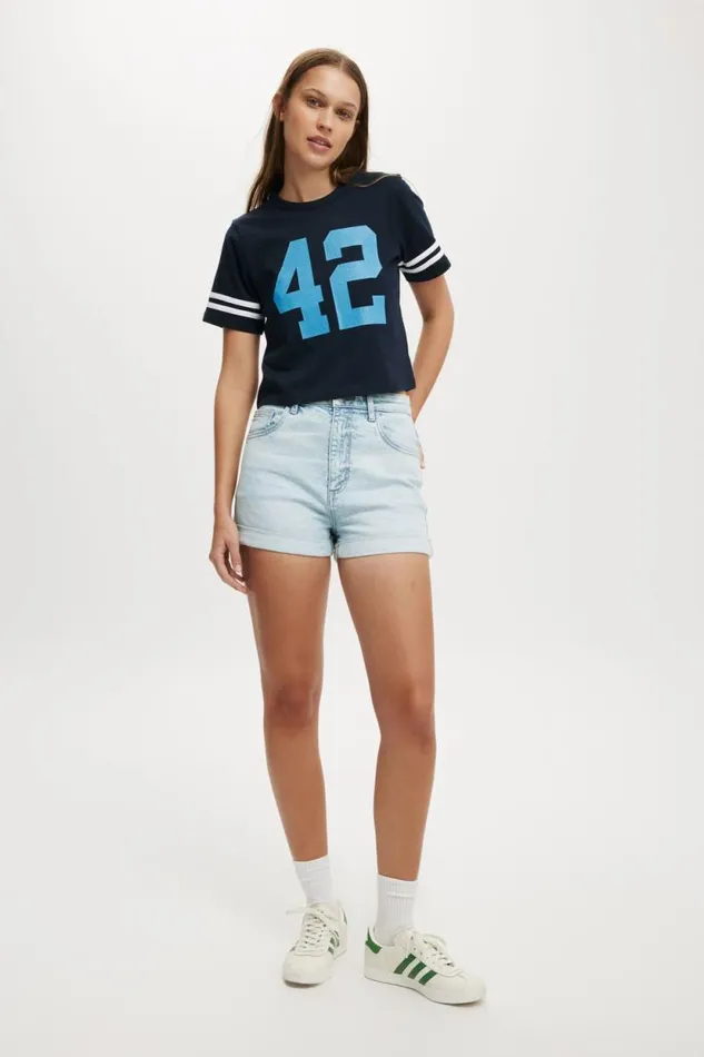High Rise Classic Stretch Denim Short Air Blue Women Cotton On Shorts High Rise Classic Stretch Denim Short Air Blue Women Cotton On Shorts