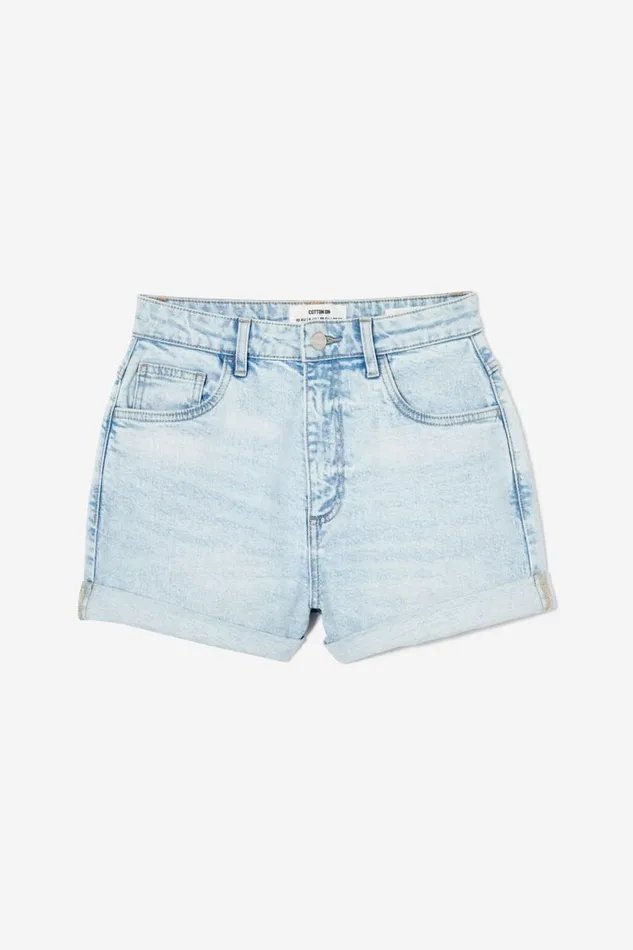 High Rise Classic Stretch Denim Short Air Blue Women Cotton On Shorts High Rise Classic Stretch Denim Short Air Blue Women Cotton On Shorts