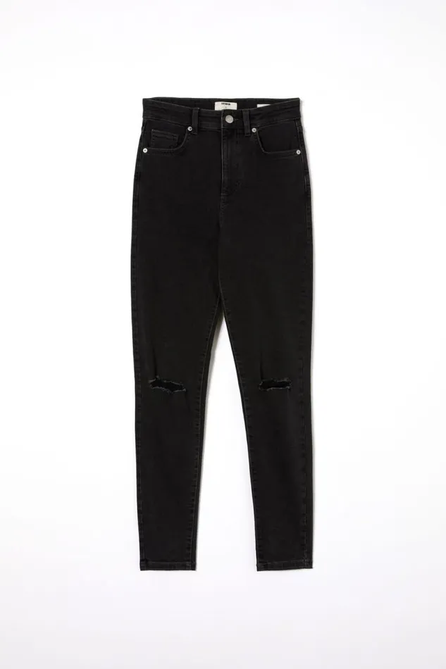 High Rise Skinny Jean Graphite Black Rip Women Cotton On Pants High Rise Skinny Jean Graphite Black Rip Women Cotton On Pants
