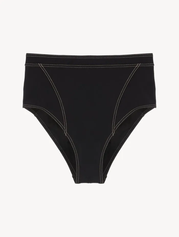 High Waisted Bikini Brief In Black Swim La Perla Bikinis