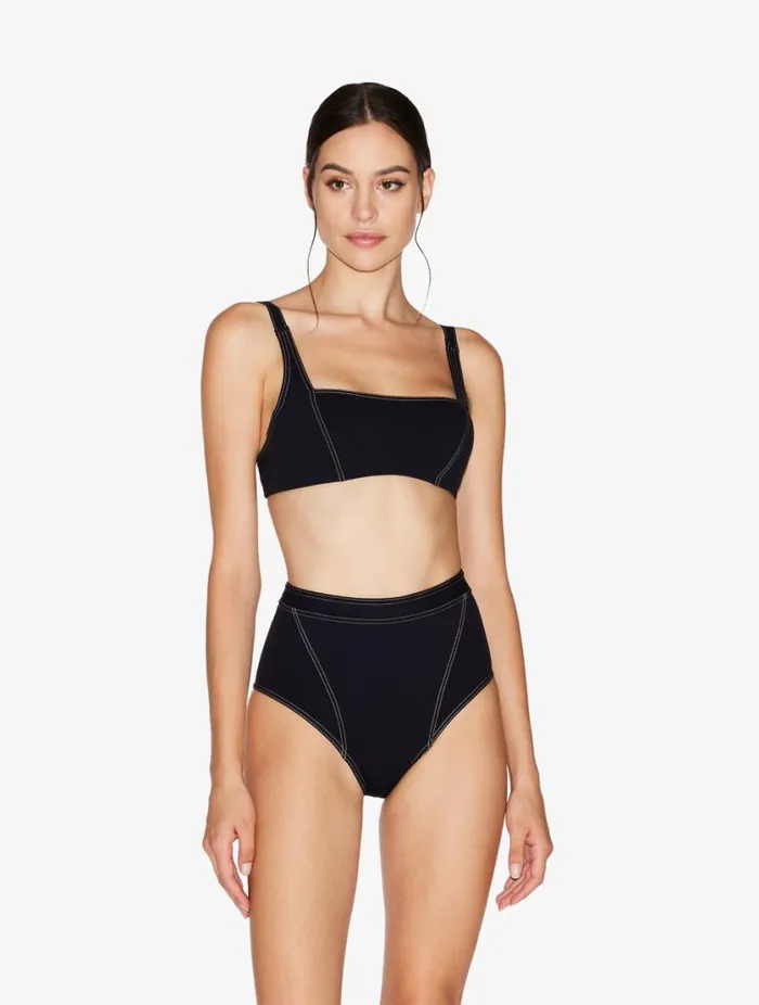 High Waisted Bikini Brief In Black Swim La Perla Bikinis
