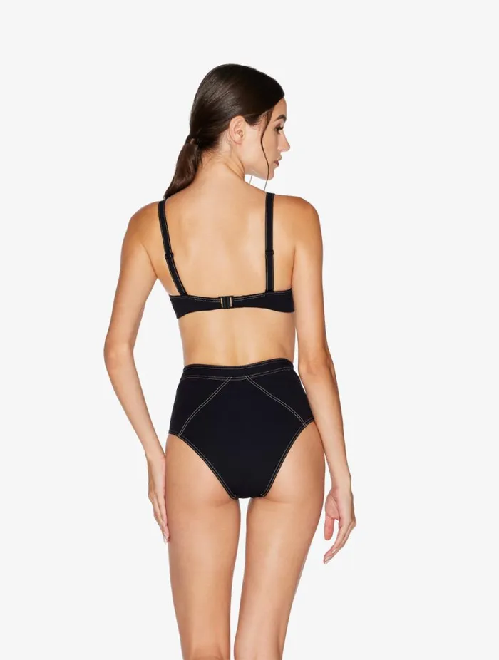 High Waisted Bikini Brief In Black Swim La Perla Bikinis