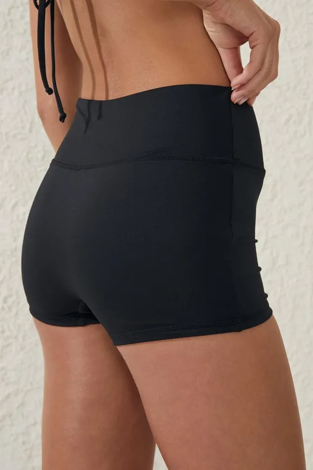 Highwaisted Swim Boyshort Black Women Cotton On Bikinis Highwaisted Swim Boyshort Black Women Cotton On Bikinis