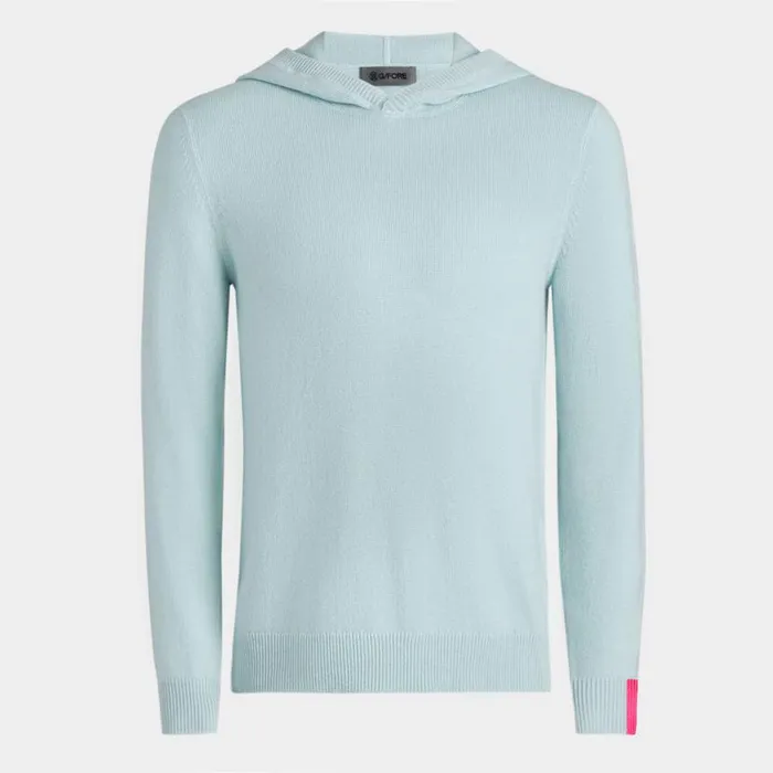 Hoodies and Tees WomenMen GFORE WASHABLE CASHMERE HOODED SWEATER Daybreak