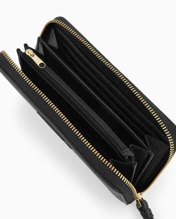 Horizontal Wallet With ASV Logo Black Women Armani Wallets And Small Leather Goods Horizontal Wallet With ASV Logo Black Women Armani Wallets And Small Leather Goods