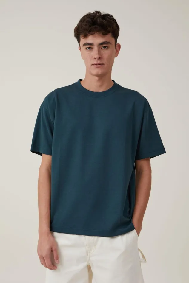 Hyperweave TShirt Deep Sea Teal Men Cotton On Tees and Tanks