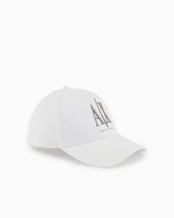Icon Project Visor Hat White Men Armani Hats And Gloves