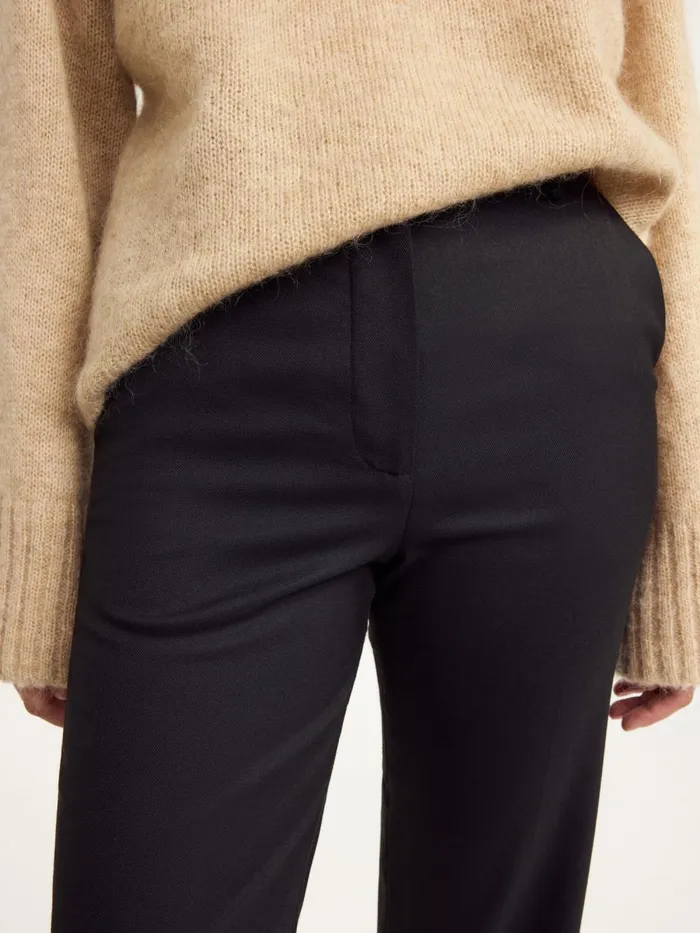 Igda StraightLeg Trousers Black Women By Malene Birger Trousers