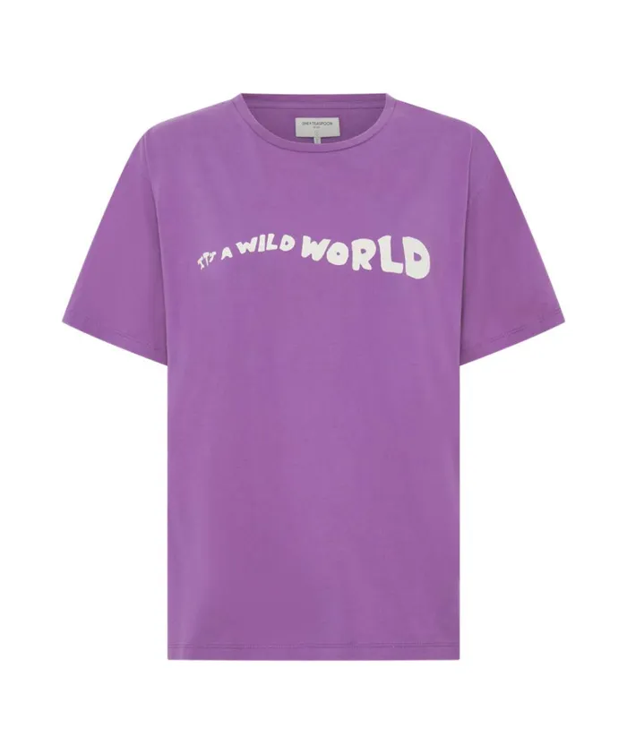 ITS A WILD WORLD BASKETBALL TEE Women One Teaspoon Basic Tees ITS A WILD WORLD BASKETBALL TEE Women One Teaspoon Basic Tees