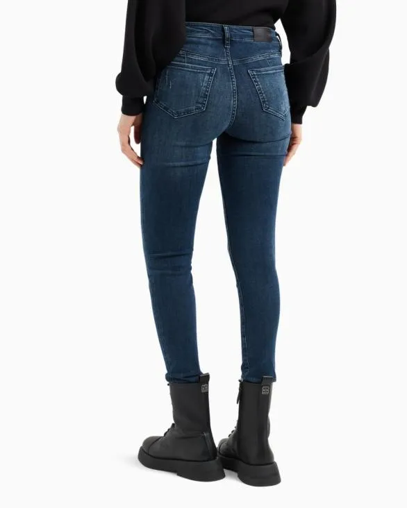 J69 Super Skinny Jeans In Stretch Denim Blue Women Armani Denim J69 Super Skinny Jeans In Stretch Denim Blue Women Armani Denim