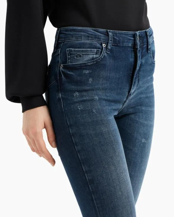 J69 Super Skinny Jeans In Stretch Denim Blue Women Armani Denim J69 Super Skinny Jeans In Stretch Denim Blue Women Armani Denim