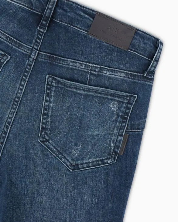 J69 Super Skinny Jeans In Stretch Denim Blue Women Armani Denim J69 Super Skinny Jeans In Stretch Denim Blue Women Armani Denim