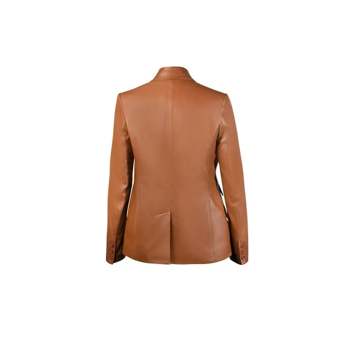 Jacket Women Moreschi Brown Leather Woman Jacket