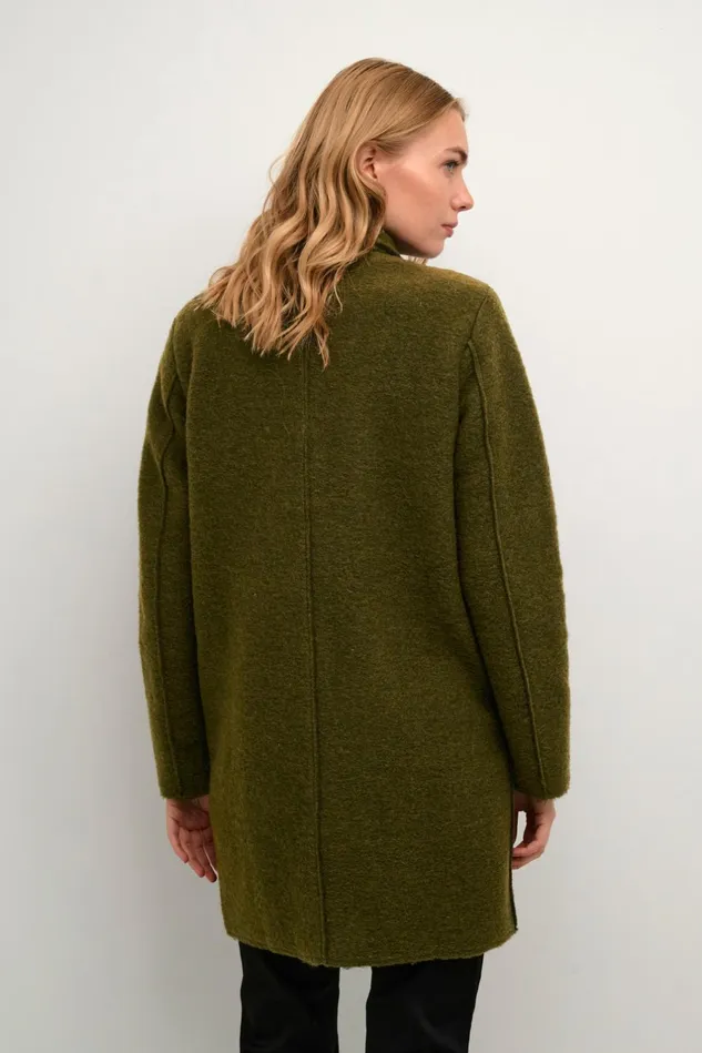Jackets and Coats Women CULTURE CUbirgith Wool Coat Burnt Olive