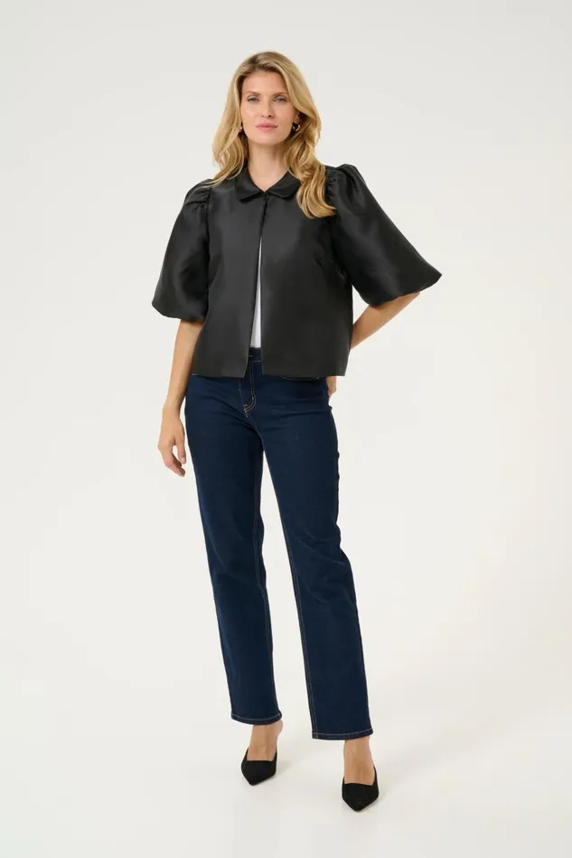 Jackets and Coats Women CULTURE CUtafta Satin Jacket Black