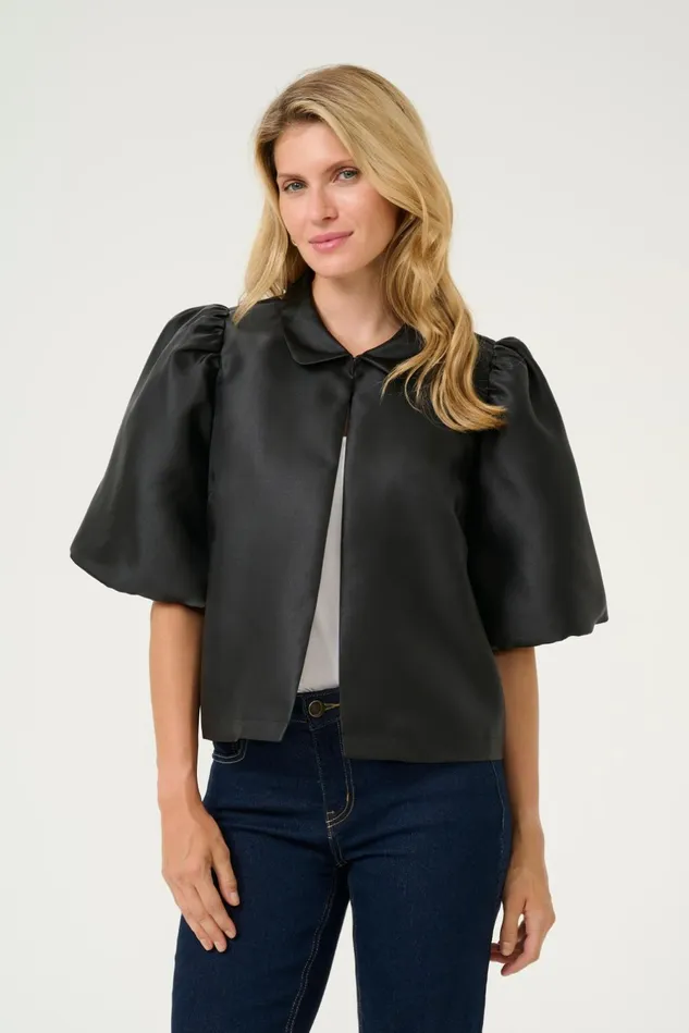 Jackets and Coats Women CULTURE CUtafta Satin Jacket Black