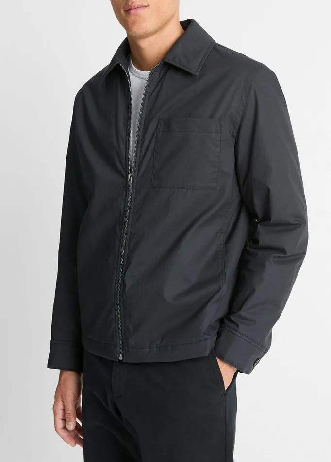 Jackets and Outerwear Men Vince QuiltedLined Cotton Sport Jacket Coastal Blue Jackets and Outerwear Men Vince QuiltedLined Cotton Sport Jacket Coastal Blue