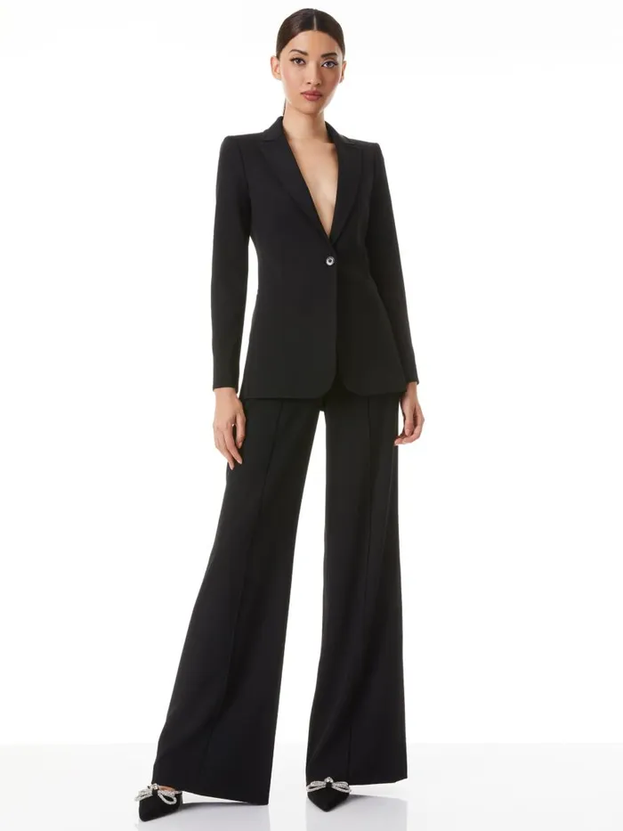 Jackets Coats Women Alice Olivia BREANN FITTED BLAZER Black