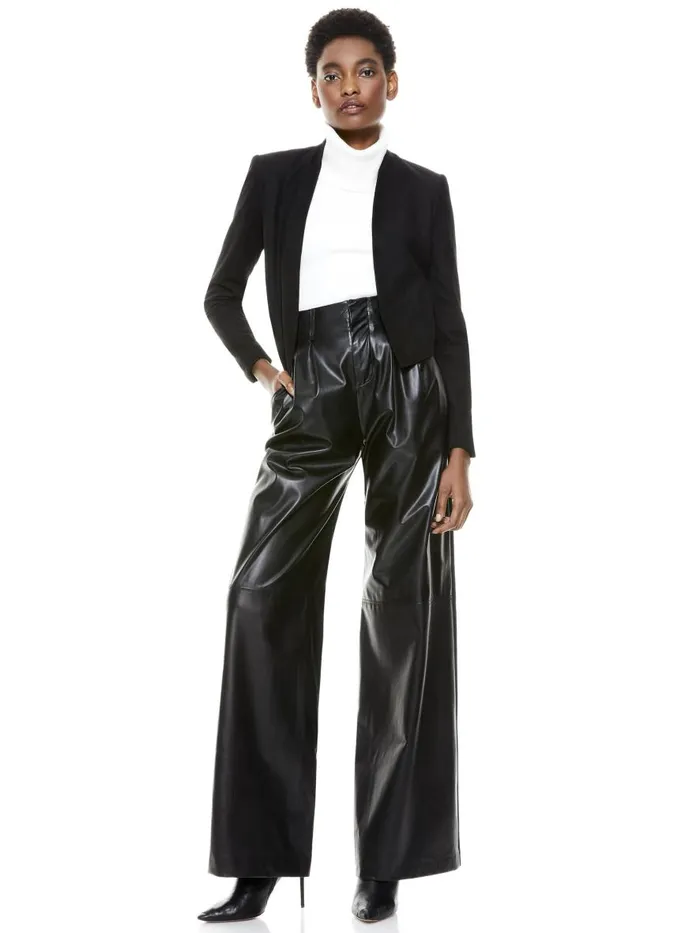 Jackets Coats Women Alice Olivia HARVEY SUEDE JACKET Black