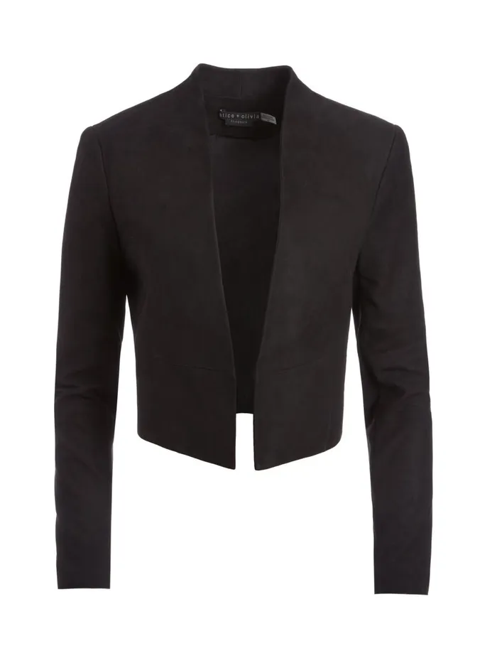 Jackets Coats Women Alice Olivia HARVEY SUEDE JACKET Black