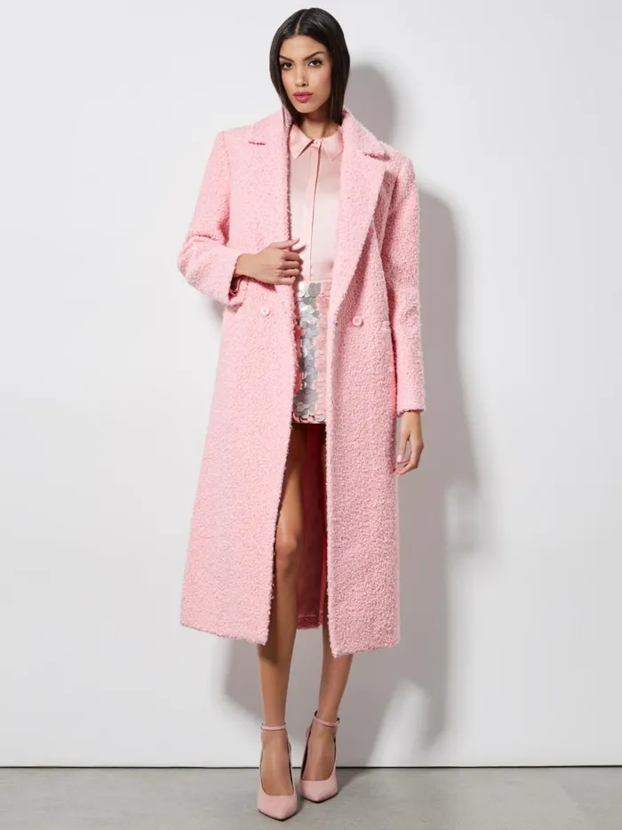 Jackets Coats Women Alice Olivia JIMMY OVERSIZED COAT WITH LONG LAPEL Off White Jackets Coats Women Alice Olivia JIMMY OVERSIZED COAT WITH LONG LAPEL Off White