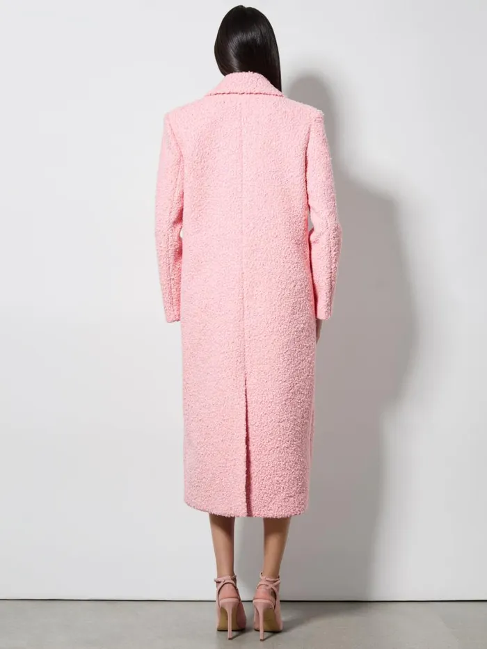 Jackets Coats Women Alice Olivia JIMMY OVERSIZED COAT WITH LONG LAPEL Off White