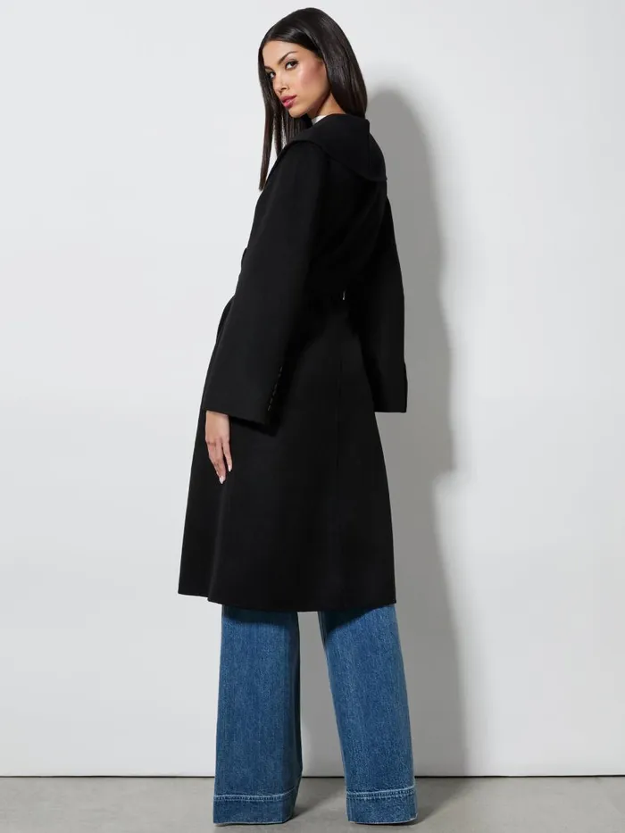Jackets Coats Women Alice Olivia MARCELENE MIDI COAT Black