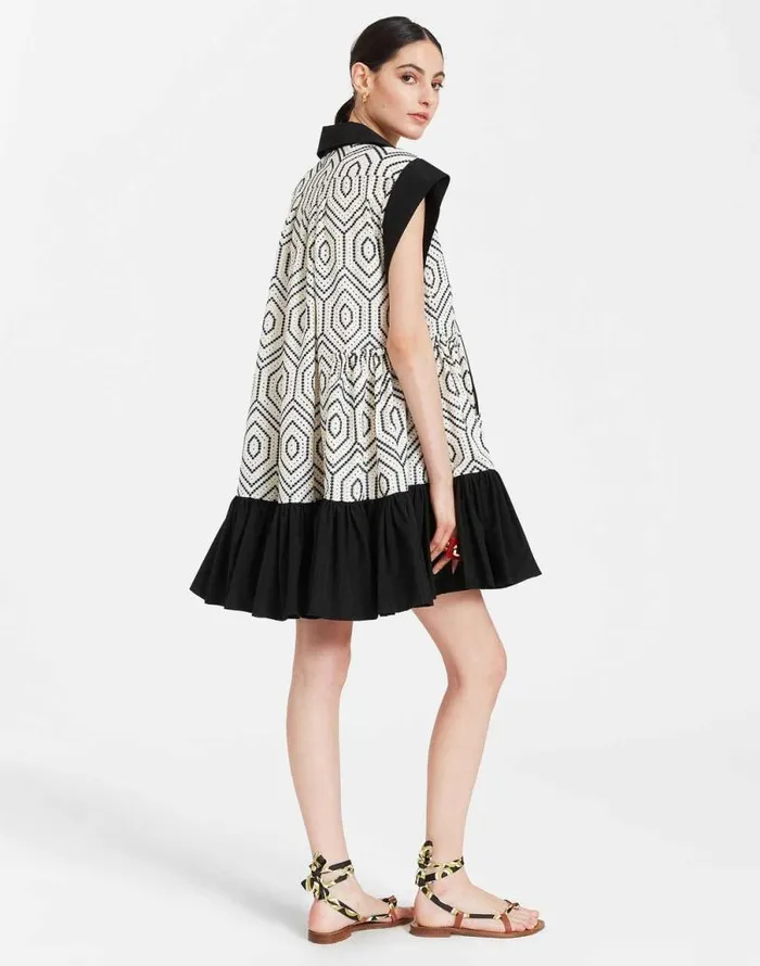 Jackie Mini Dress Solid Ivory Women La Double J Dresses