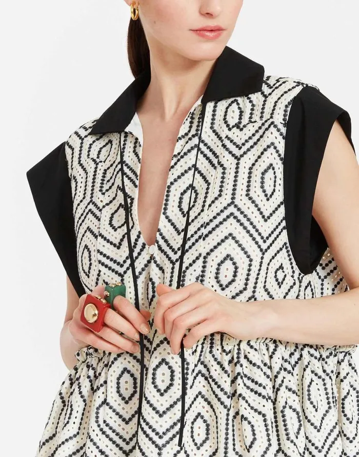 Jackie Mini Dress Solid Ivory Women La Double J Dresses