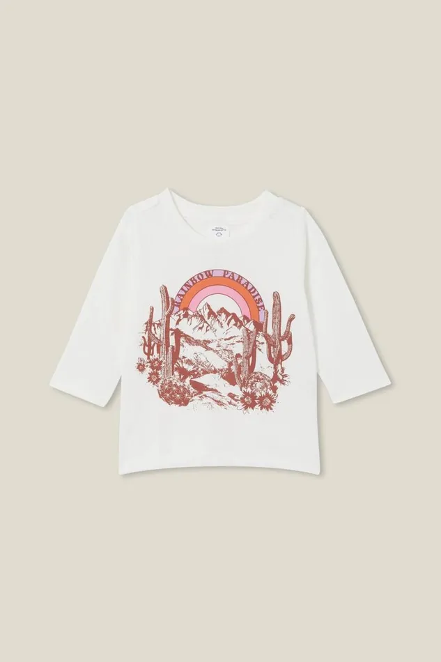 Jamie Long Sleeve Tee Vanillarainbow Paradise Baby Cotton On Tops Jackets and Sweaters Jamie Long Sleeve Tee Vanillarainbow Paradise Baby Cotton On Tops Jackets and Sweaters