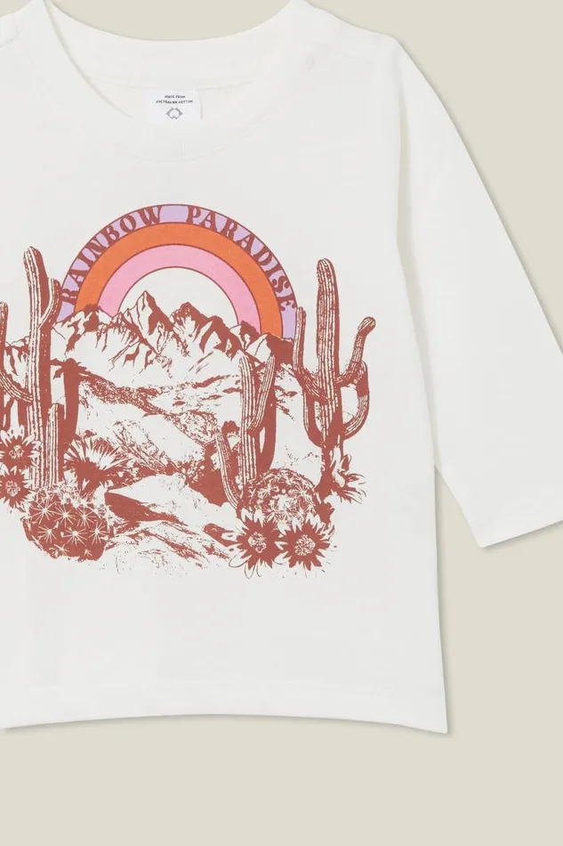 Jamie Long Sleeve Tee Vanillarainbow Paradise Baby Cotton On Tops Jackets and Sweaters Jamie Long Sleeve Tee Vanillarainbow Paradise Baby Cotton On Tops Jackets and Sweaters