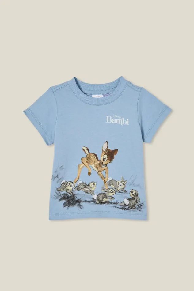 Jamie Short Sleeve TeeLicense Lcn Dis Dusty Bluebambi And Rabbits Baby Cotton On Tops Jackets and Sweaters Jamie Short Sleeve TeeLicense Lcn Dis Dusty Bluebambi And Rabbits Baby Cotton On Tops Jackets and Sweaters