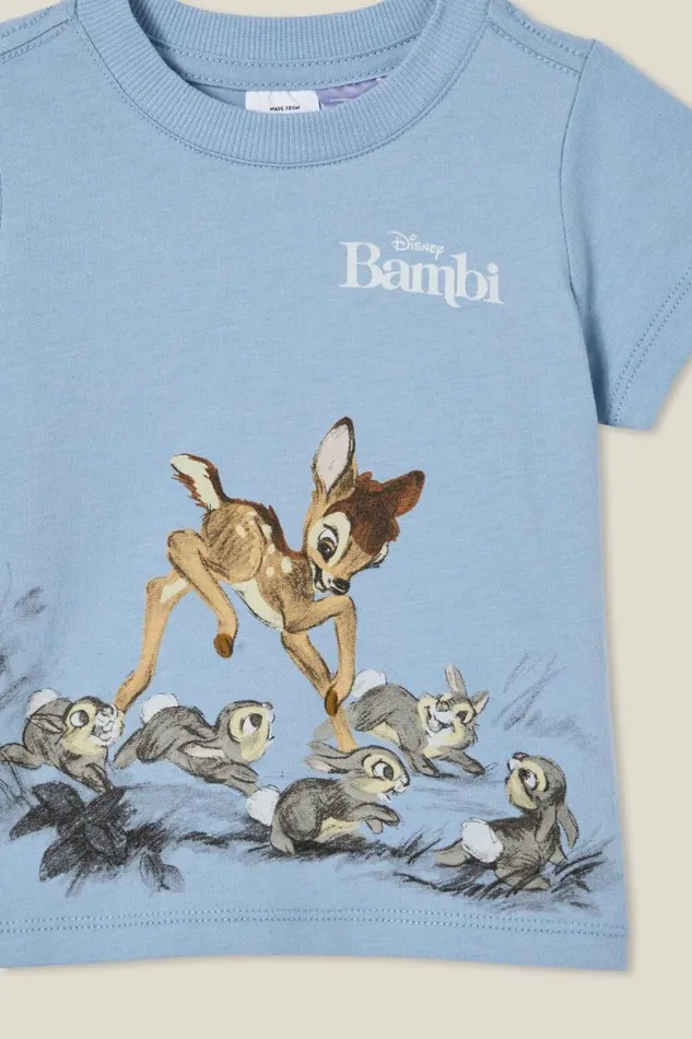 Jamie Short Sleeve TeeLicense Lcn Dis Dusty Bluebambi And Rabbits Baby Cotton On Tops Jackets and Sweaters Jamie Short Sleeve TeeLicense Lcn Dis Dusty Bluebambi And Rabbits Baby Cotton On Tops Jackets and Sweaters