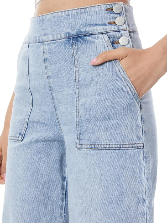 Jeans Women Alice Olivia DONALD HIGH WAISTED JEAN Rockstar Blue