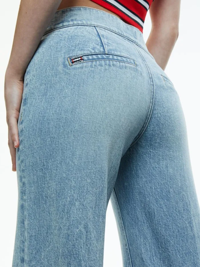 Jeans Women Alice Olivia KAYLA WIDE LEG COIN POCKET JEAN Rockstar Blue