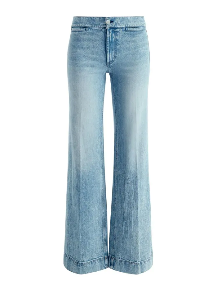 Jeans Women Alice Olivia KAYLA WIDE LEG COIN POCKET JEAN Rockstar Blue