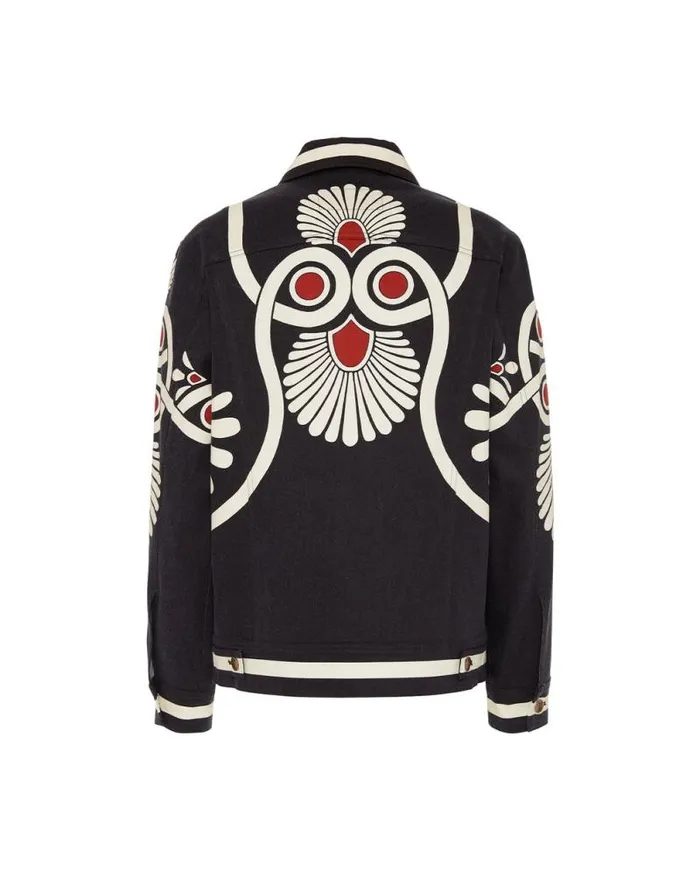 JJ Jean Jacket Medallion Place Black Women La Double J Outerwear JJ Jean Jacket Medallion Place Black Women La Double J Outerwear