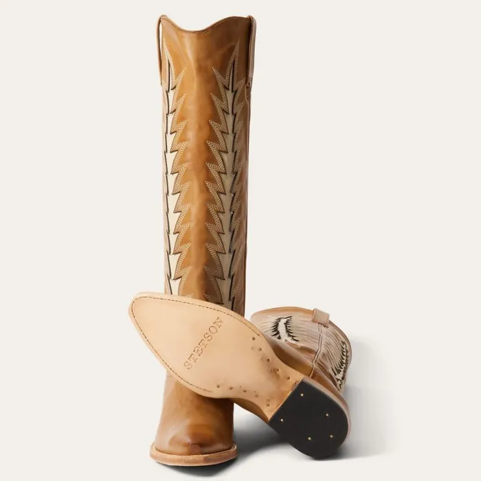 Johnnie Boots Brown Women Stetson Western