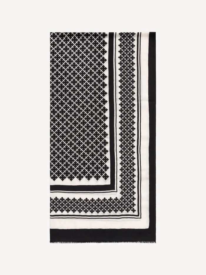 Julee Wool Scarf Black Women By Malene Birger Scarves