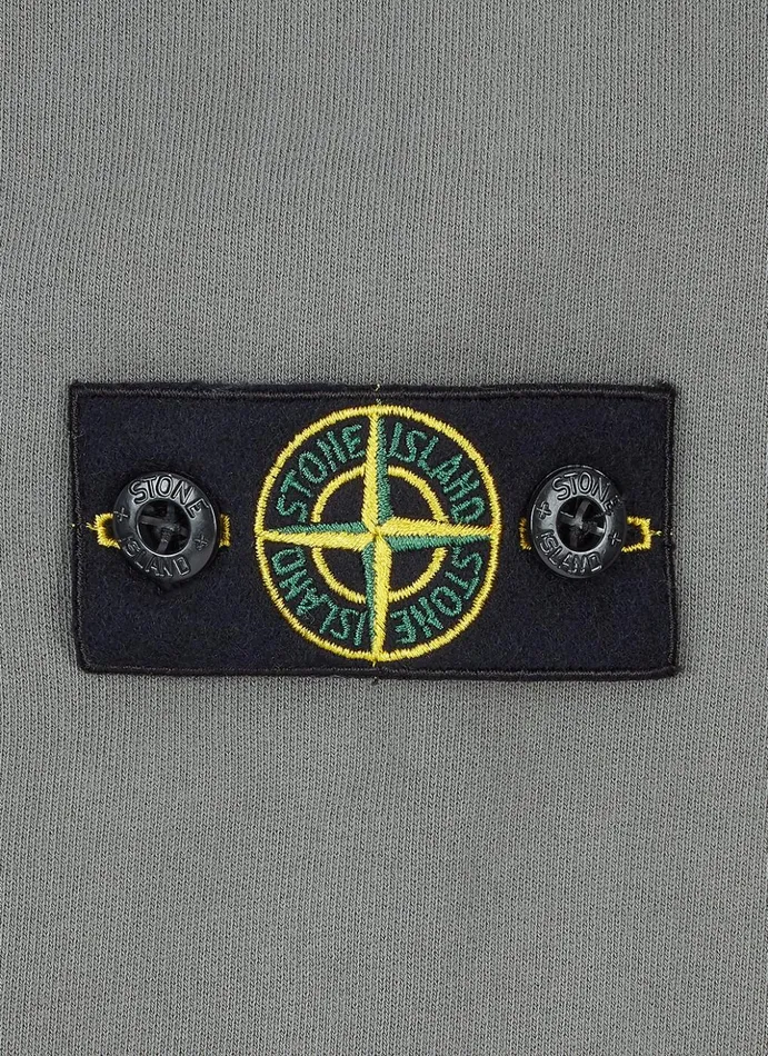 Junior 60740 Zip Through Sweatshirt In Mushroom Stone Island Sweatshirts