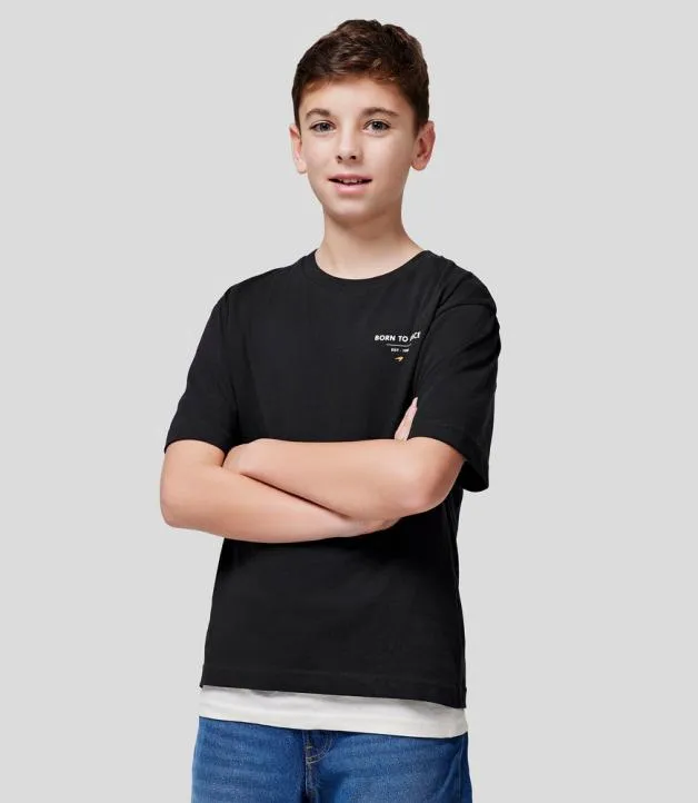 Junior Castore Junior McLaren 2024 Born To Race Oversized TShirt 8211 ANTHRACITE Junior Castore Junior McLaren 2024 Born To Race Oversized TShirt 8211 ANTHRACITE