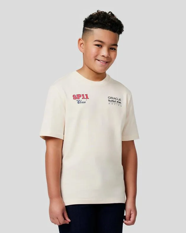 Junior Castore Junior Oracle Red Bull Racing S Checo Vintage Oversized Tee 8211 Ecru Junior Castore Junior Oracle Red Bull Racing S Checo Vintage Oversized Tee 8211 Ecru