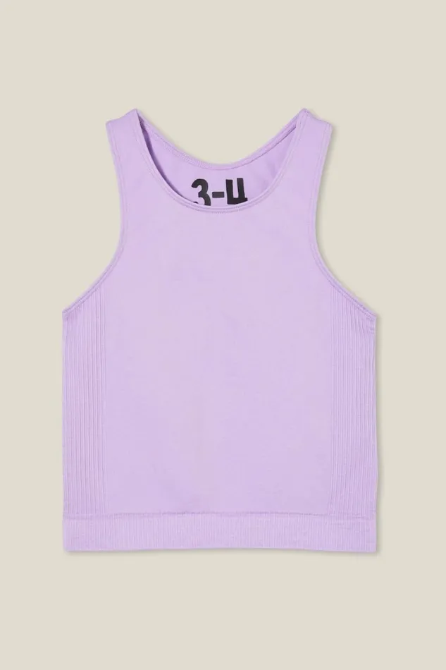 Kali Seamfree Tank Lilac Drop Girls Cotton On Tops and TShirts