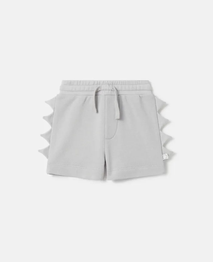 Kids Baby Boys Stella McCartney Shark Fin Spike Shorts Grey Melange
