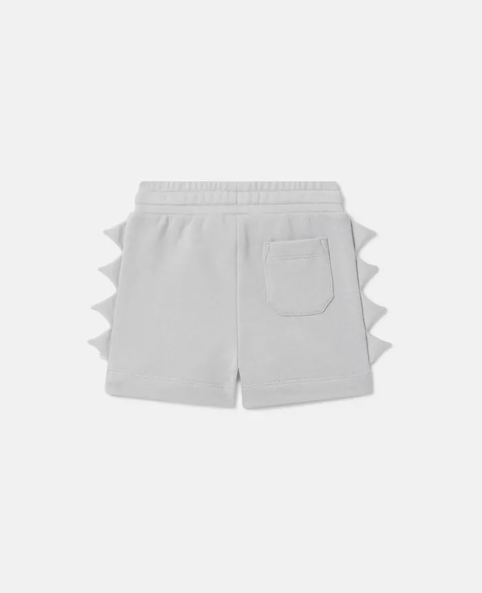 Kids Baby Boys Stella McCartney Shark Fin Spike Shorts Grey Melange