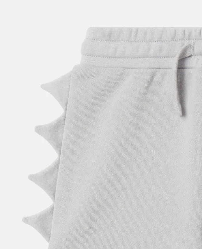 Kids Baby Boys Stella McCartney Shark Fin Spike Shorts Grey Melange