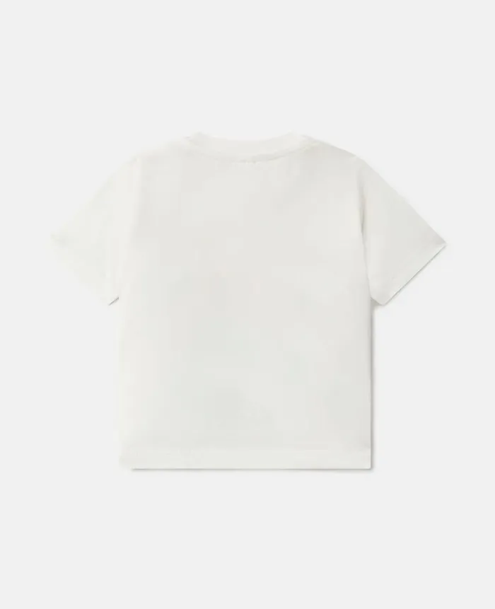 Kids Baby Girls Stella McCartney Bee Happy TShirt Ivory