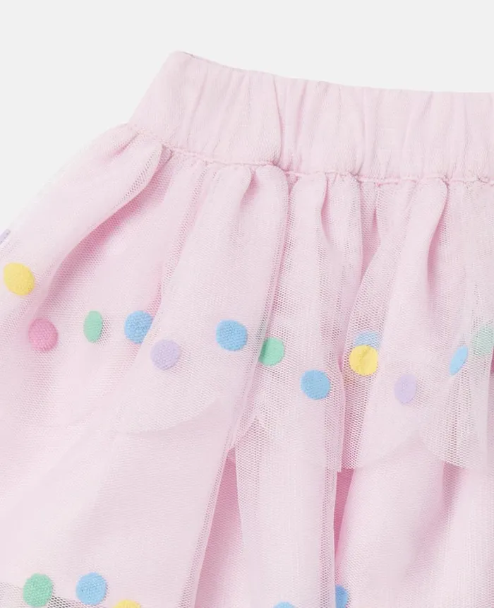 Kids Baby Girls Stella McCartney Confetti Dot Tutu Skirt Wisteria Pink